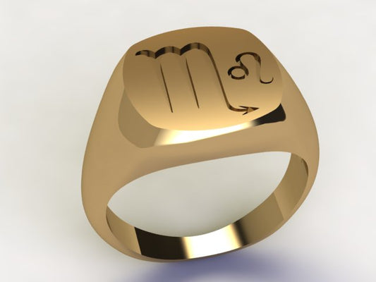 Anello Scorpione / Leone Oro 9k