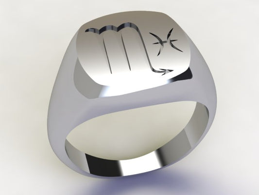 Anello Scorpione / Pesci Argento 925