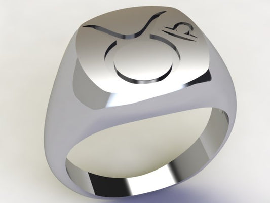 Anello Toro / Bilancia Argento 925