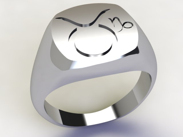 Anello Toro / Capricorno Argento 925