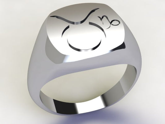 Anello Toro / Capricorno Argento 925