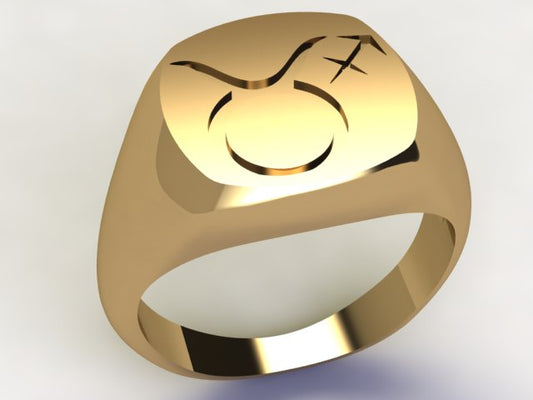Anello Toro / Sagittario Oro 9k