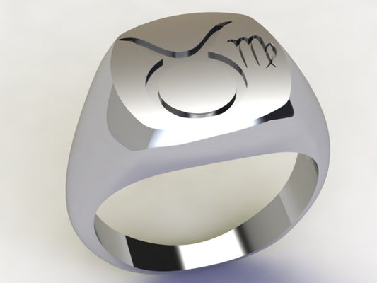 Anello Toro / Vergine Argento 925