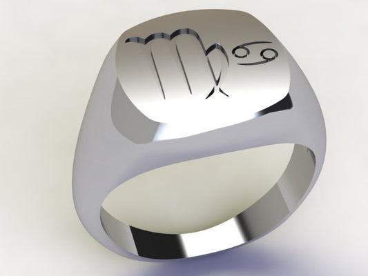 Anello Vergine / Cancro Argento 925