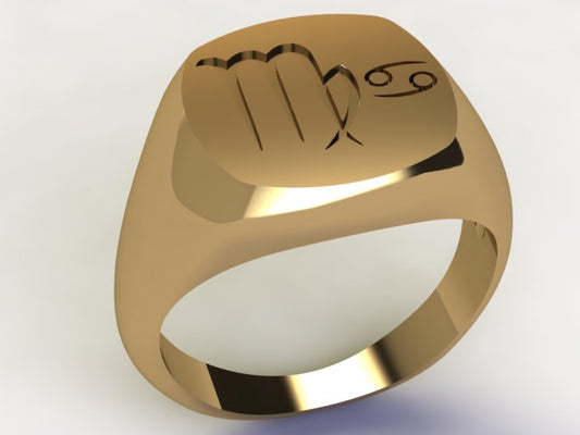 Anello Vergine / Cancro Oro 18k