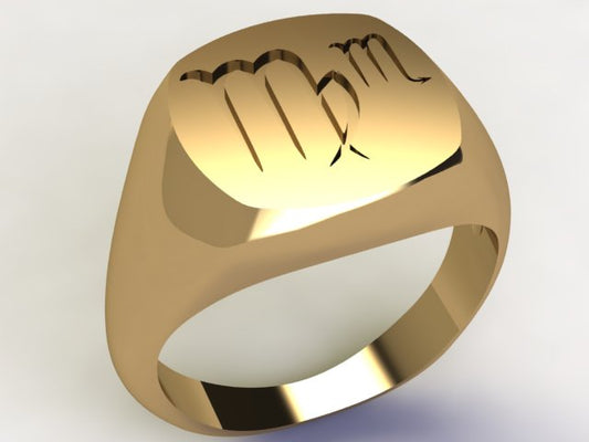 Anello Vergine / Scorpione Oro 9k