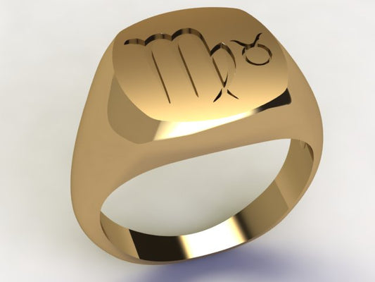 Anello Vergine / Toro Oro 9k